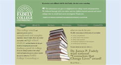 Desktop Screenshot of fadelycollegecounseling.com