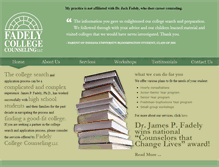 Tablet Screenshot of fadelycollegecounseling.com